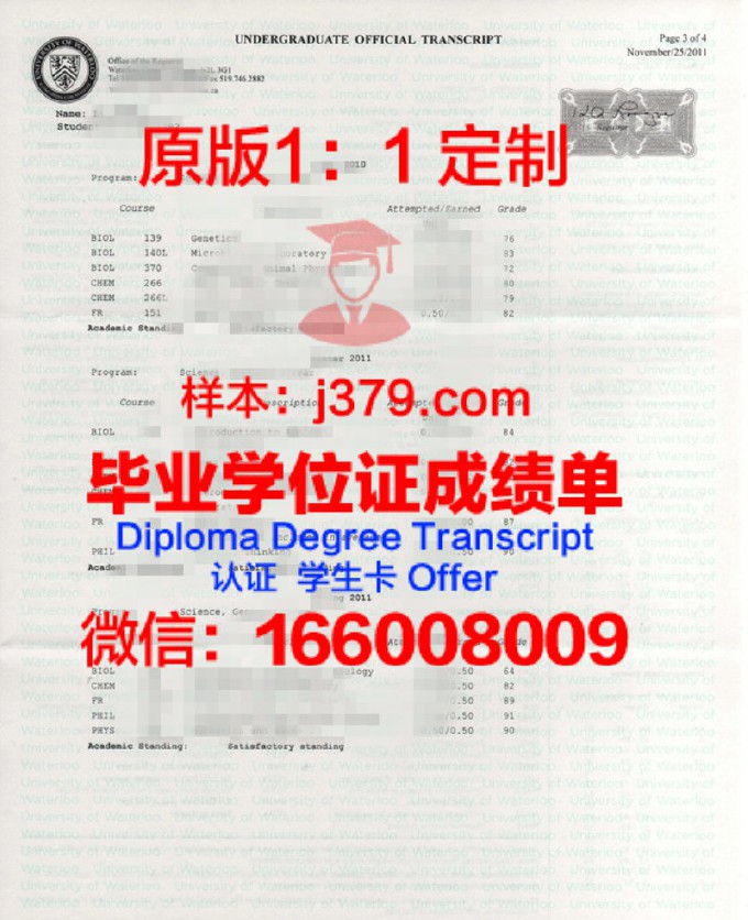 滑铁卢大学成绩单WF影响大么(滑铁卢大学gpa)