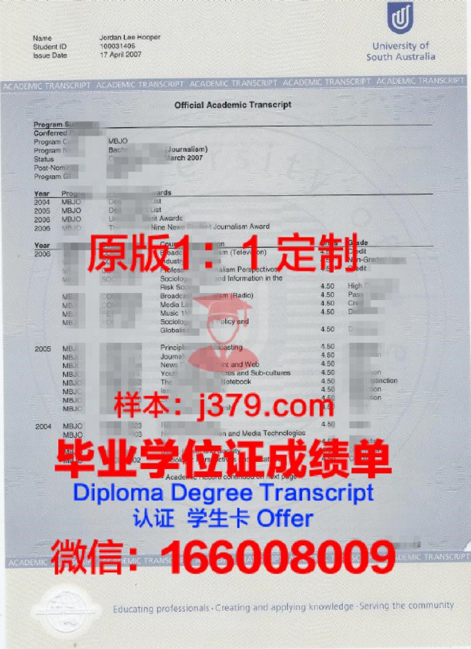 南澳大利亚商业技术学院的毕业证啥样(南澳大学毕业时间)